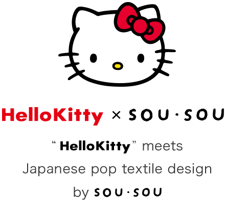 Hello Kitty meets Japanese pop textile design by SOU・SOU